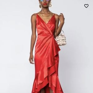 NWT Red High-Low Dress